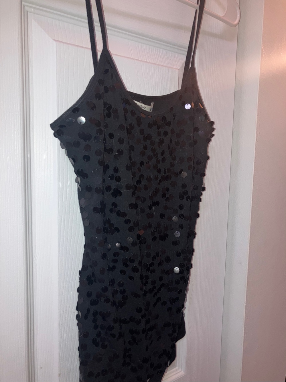 Old Navy Black Sequin Cami